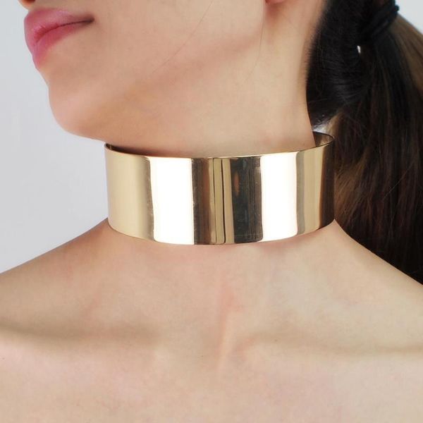 manilai metal torque choker necklace punk wide alloy collars statement necklace for women party fashion accessories jewelry, Golden;silver
manilai metal torque choker necklace punk wide alloy collars statement necklace for women party fashion accessories jewelry, Golden;silver
