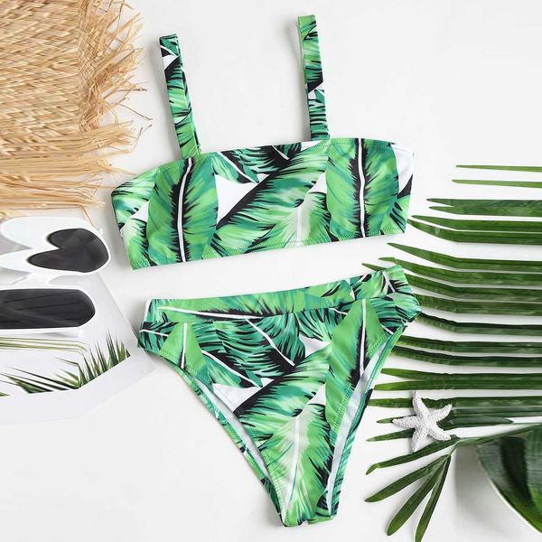 women's swimsuit ladies tube strap print split conservative bikini push-up beachwear swimwear, White;black
women's swimsuit ladies tube strap print split conservative bikini push-up beachwear swimwear, White;black