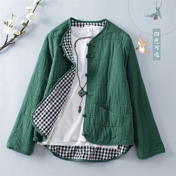 new arrival autumn winter arts style women long sleeve single breasted quilted warm coats cotton linen vintage jackets s556 201023, Black;brown
new arrival autumn winter arts style women long sleeve single breasted quilted warm coats cotton linen vintage jackets s556 201023, Black;brown