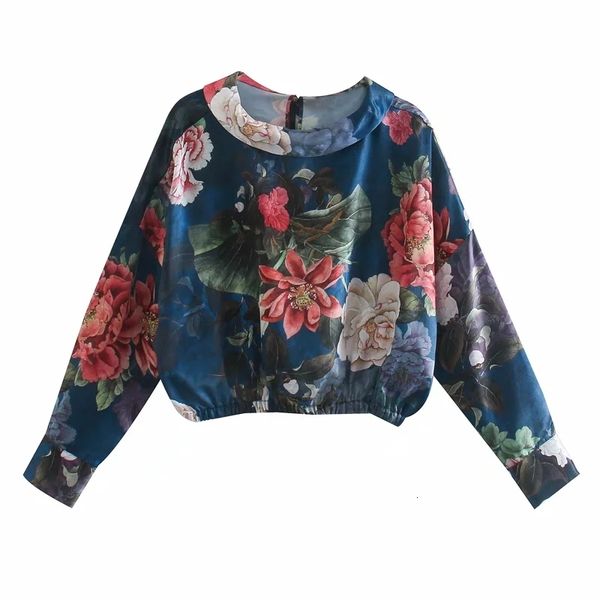 2021 new blouse women floral printed satin crop woman o neck long sleeve elastic hem vintage loose elegant ladies blouses 9bi5, White
2021 new blouse women floral printed satin crop woman o neck long sleeve elastic hem vintage loose elegant ladies blouses 9bi5, White
