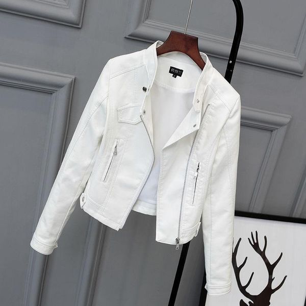 new motorcycle leather jacket women leather coat 2020 spring and autumn women's clothing outerwear white jackets female, Black
new motorcycle leather jacket women leather coat 2020 spring and autumn women's clothing outerwear white jackets female, Black