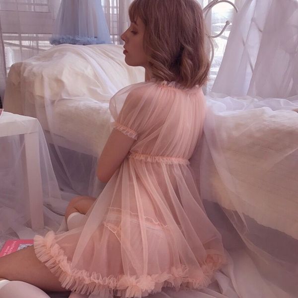 underwear kawaii princess women sleepwear nightgown perspective flirt with cute shorts temptation babydoll dress nightdress y200425, Black;red
underwear kawaii princess women sleepwear nightgown perspective flirt with cute shorts temptation babydoll dress nightdress y200425, Black;red
