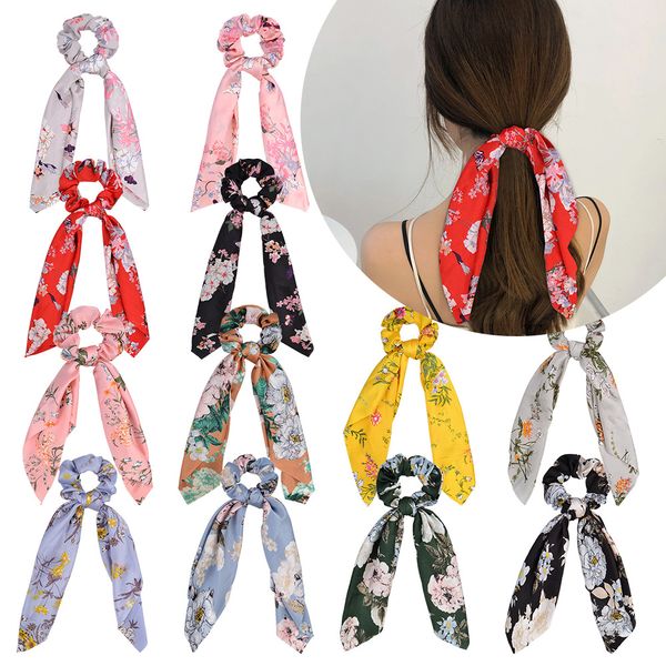 vintage hair scrunchy bow women accessories hair bands ties scrunchie ponytail holder rubber rope decoration flower printed big long bow, Slivery;white
vintage hair scrunchy bow women accessories hair bands ties scrunchie ponytail holder rubber rope decoration flower printed big long bow, Slivery;white