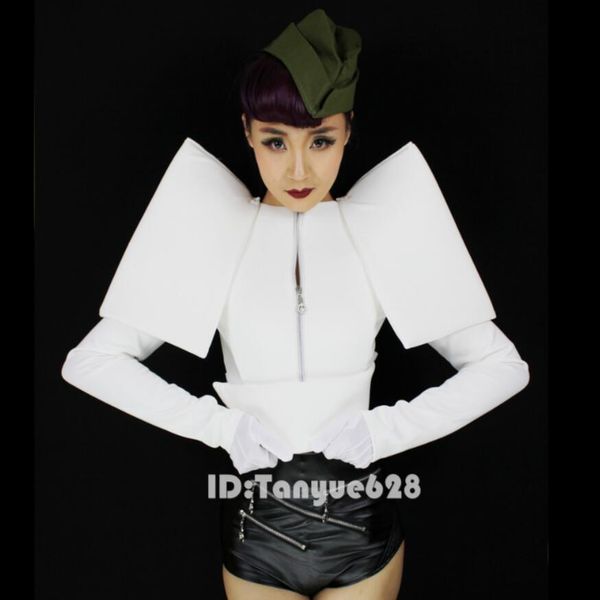 2020 jackets female singer stage women's singing in white dj outfits shrink style exaggerated design rags yitl, Black;brown
2020 jackets female singer stage women's singing in white dj outfits shrink style exaggerated design rags yitl, Black;brown