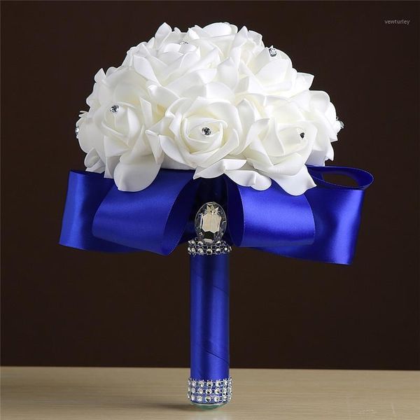 decorative flowers & wreaths artificial pe royal blue wedding bridal bouquet crystal roses pearl bride bridesmaid hand stick flower1
decorative flowers & wreaths artificial pe royal blue wedding bridal bouquet crystal roses pearl bride bridesmaid hand stick flower1