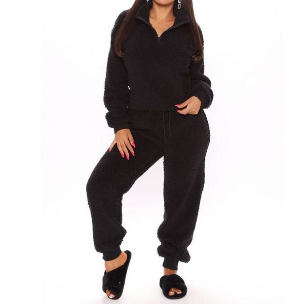 women's tracksuits women two-piece clothes set winter warm solid color long sleeve zip long pants casual outfits, Gray
women's tracksuits women two-piece clothes set winter warm solid color long sleeve zip long pants casual outfits, Gray