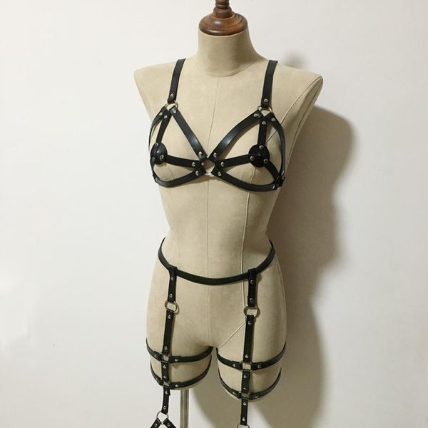 belts 2021 fashion women punk leather material chest belt leg harness waist thigh suspenders garter straps, Black;brown
belts 2021 fashion women punk leather material chest belt leg harness waist thigh suspenders garter straps, Black;brown