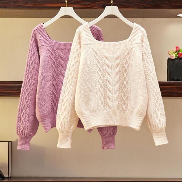 plus size women's 2020 autumn and winter wear new fat sister thick loose pullover sweater twist sweater hk189, White;black
plus size women's 2020 autumn and winter wear new fat sister thick loose pullover sweater twist sweater hk189, White;black