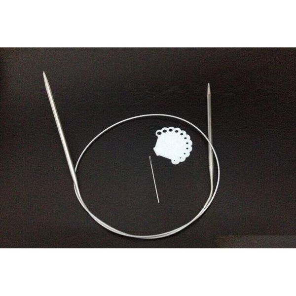 11pcs/lot 11size mix 1.5mm-5mm stainless steel knitting needle 80cm line circular needle set yarn sweater knit qylwrt tore2010
11pcs/lot 11size mix 1.5mm-5mm stainless steel knitting needle 80cm line circular needle set yarn sweater knit qylwrt tore2010