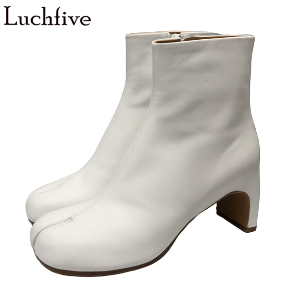 boots genuine leather split toe femme high heels shoes woman runway zipper ankle white short women, Black
boots genuine leather split toe femme high heels shoes woman runway zipper ankle white short women, Black