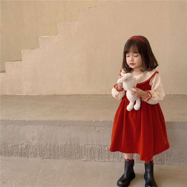 autumn and winter 2020 new girl's suspender red sweet lovely wtern sle thick princs veeteen drs, Red;yellow
autumn and winter 2020 new girl's suspender red sweet lovely wtern sle thick princs veeteen drs, Red;yellow