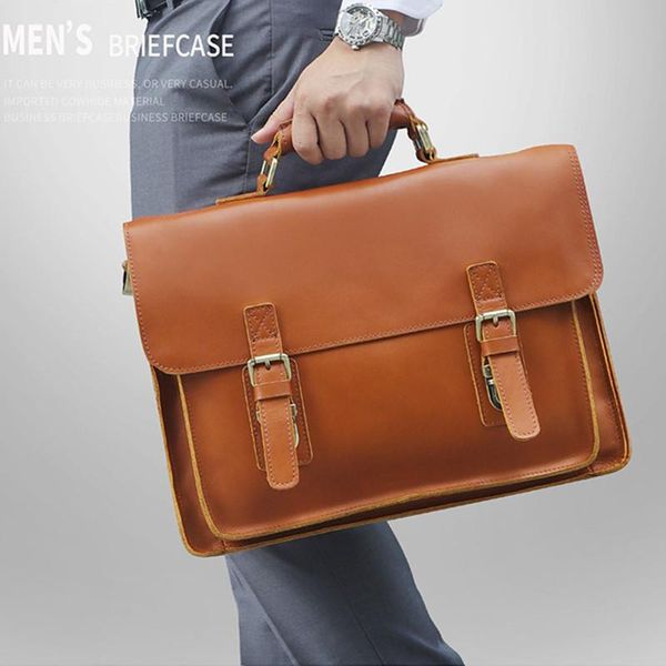 men briefcase fashion business handbag genuine leather shoulder messenger bag 15.6 inch lapbriefcases first layer leather
men briefcase fashion business handbag genuine leather shoulder messenger bag 15.6 inch lapbriefcases first layer leather