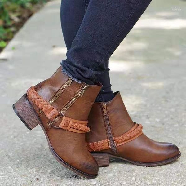 boots med solid womens ankle short square heel buckle strap casual vintage round toe winter big size shoes1, Black
boots med solid womens ankle short square heel buckle strap casual vintage round toe winter big size shoes1, Black