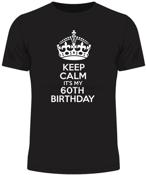 keep calm it my 60th birthday funny humour gift birthday 60 year print short sleeve sport hooded sweatshirt hoodie t shirt