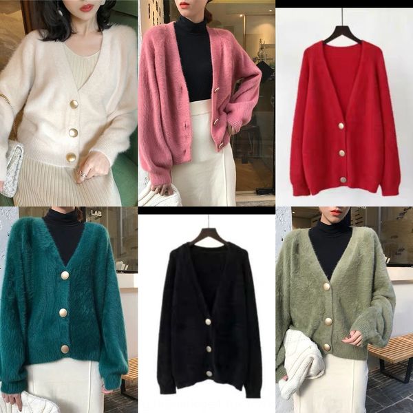 no imitation mink sweater female fairy knitted cardigan autumn hair loose hair loose sweater fur and winter new korean women's jacket r, White;black
no imitation mink sweater female fairy knitted cardigan autumn hair loose hair loose sweater fur and winter new korean women's jacket r, White;black