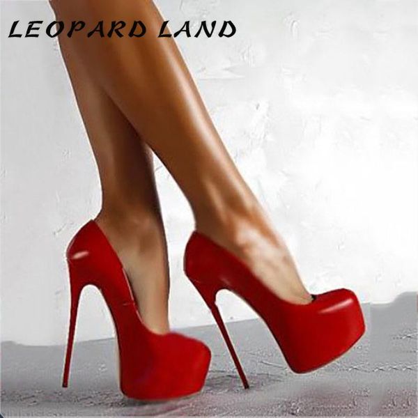 leopard land nightclub red high heels stiletto platform stage catwalk women's shoes round toe high heels single shoes, Black
leopard land nightclub red high heels stiletto platform stage catwalk women's shoes round toe high heels single shoes, Black