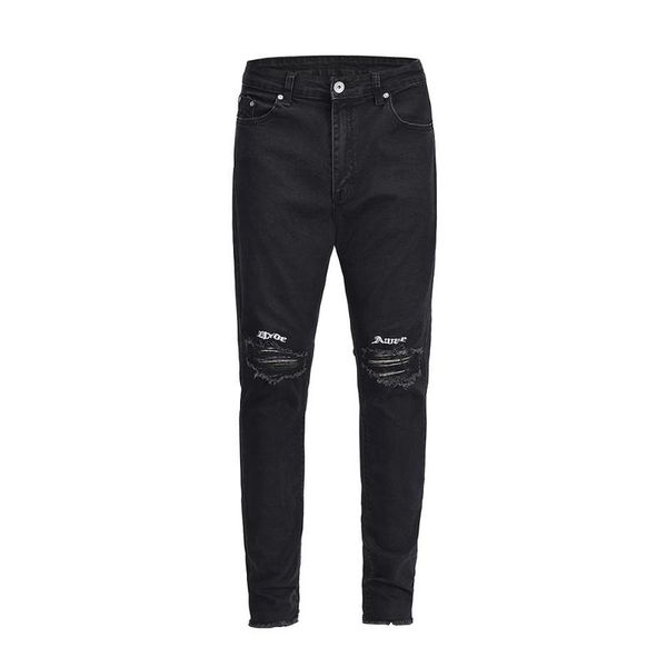 2019 new kanye weist black skinny letter embroidery jeans men hip hop elastic slim fit jeans male stretchy pants street trouser, Blue
2019 new kanye weist black skinny letter embroidery jeans men hip hop elastic slim fit jeans male stretchy pants street trouser, Blue