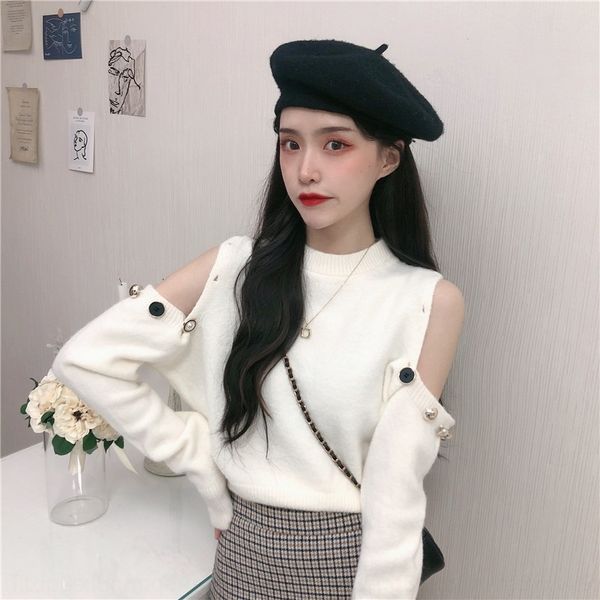 hcmmy свитер пуловер свитера женщины sweatertop нового топ fashi 2020 sweaterearly осень свободного wearshoulder белого французского нежный, White;black
hcmmy свитер пуловер свитера женщины sweatertop нового топ fashi 2020 sweaterearly осень свободного wearshoulder белого французского нежный, White;black