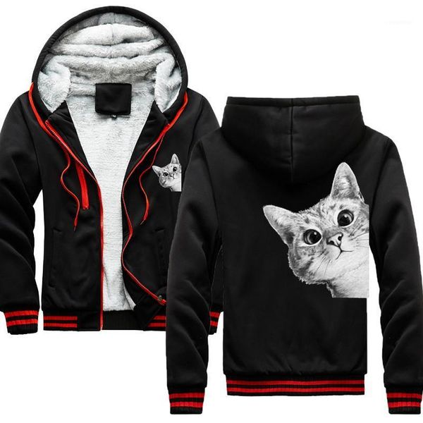 2020 men hoodies winter thick warm fleece zipper sneaky cat mens hoodies coat sportswear male streetwear hooded sweatshirt men1, Black
2020 men hoodies winter thick warm fleece zipper sneaky cat mens hoodies coat sportswear male streetwear hooded sweatshirt men1, Black