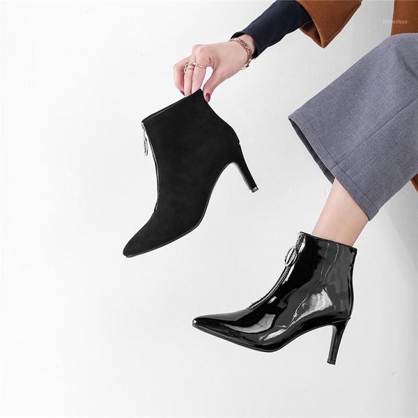 boots ymechic fashion pu patent leather thin high heels shoes booties 2021 woman black mirror autumn ankle plus size 431
boots ymechic fashion pu patent leather thin high heels shoes booties 2021 woman black mirror autumn ankle plus size 431