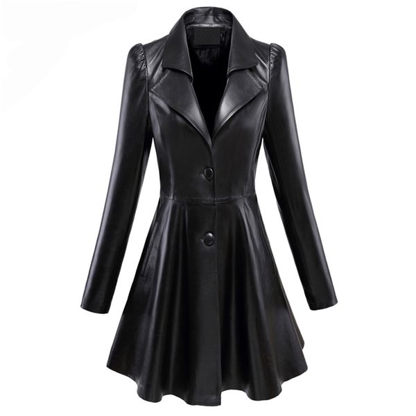 nerazzurri fit and flare faux leather coat notched lapel long sleeve puff sleeve skirted black plus size leather blazer slim fit 201223
nerazzurri fit and flare faux leather coat notched lapel long sleeve puff sleeve skirted black plus size leather blazer slim fit 201223