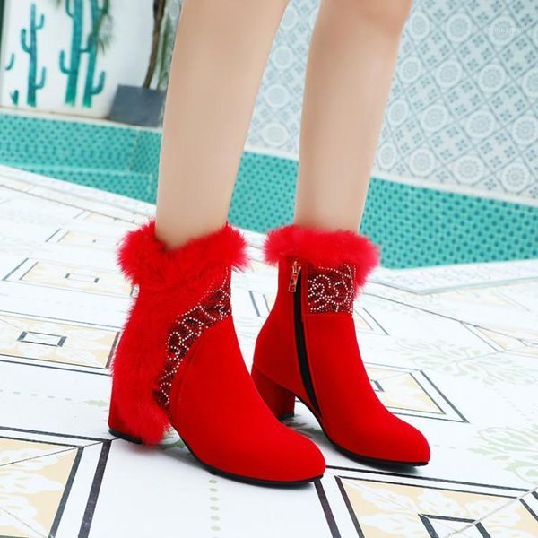 pxelena elegant ankle boots women shoes faux fur square thick high heels bride wedding short boots red black 2020 flock crystal1
pxelena elegant ankle boots women shoes faux fur square thick high heels bride wedding short boots red black 2020 flock crystal1
