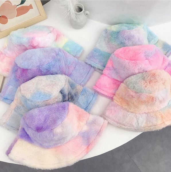 tie dye plush bucket hat women fishman cap girl winter outdoor warm rainbows wide brim cap colorful ear protect headgear ljjp767, Blue;gray
tie dye plush bucket hat women fishman cap girl winter outdoor warm rainbows wide brim cap colorful ear protect headgear ljjp767, Blue;gray