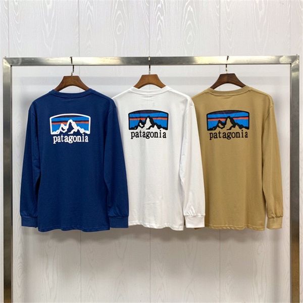 men's fashion brand net red patagonia new long sleeve t-shirt men's round neck pullover, Black
men's fashion brand net red patagonia new long sleeve t-shirt men's round neck pullover, Black