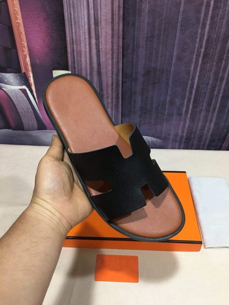 2020 new fashion h slippers designer luxurious men genuine leather sandals indoor outdoor men slide crocodile leather panel 38 colour shoes, Black
2020 new fashion h slippers designer luxurious men genuine leather sandals indoor outdoor men slide crocodile leather panel 38 colour shoes, Black