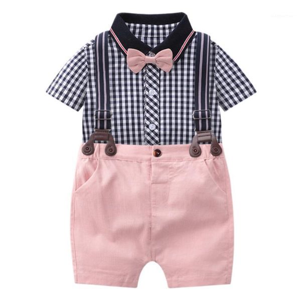 baby newborn children clothes suit fashion boys plaid romper + pink short overalls 2 piece/set cotton baby birthday clothing1, White
baby newborn children clothes suit fashion boys plaid romper + pink short overalls 2 piece/set cotton baby birthday clothing1, White