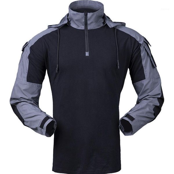 men tactical shirts hooded camo uniform army fan cs field shooting training combat mens sports climbing shirts1, Black;brown
men tactical shirts hooded camo uniform army fan cs field shooting training combat mens sports climbing shirts1, Black;brown