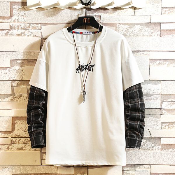 autumn spring fashion oversiz fake two pieces print tshirt men's long sleeve casual o neck for man tees kg-12, White;black
autumn spring fashion oversiz fake two pieces print tshirt men's long sleeve casual o neck for man tees kg-12, White;black