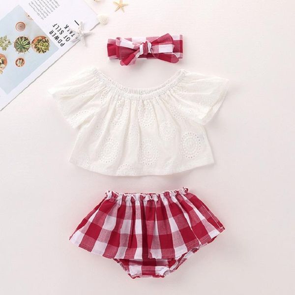 clothing sets 0-24m summer baby cute born girl clothes 3pcs off shoulder + short dress+headband outfits, White
clothing sets 0-24m summer baby cute born girl clothes 3pcs off shoulder + short dress+headband outfits, White