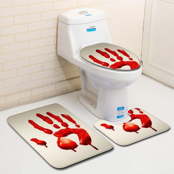 bath mats halloween bathroom rugs 3pcs/set closestool seat mat toilet anti slip wc blood handprint floor home carpet
bath mats halloween bathroom rugs 3pcs/set closestool seat mat toilet anti slip wc blood handprint floor home carpet