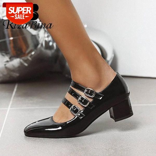 rizabina women pumps shoes fashion square toe thick heels shoes women stylish buckle patent leather office footwear size 34-48 #zh6w
rizabina women pumps shoes fashion square toe thick heels shoes women stylish buckle patent leather office footwear size 34-48 #zh6w