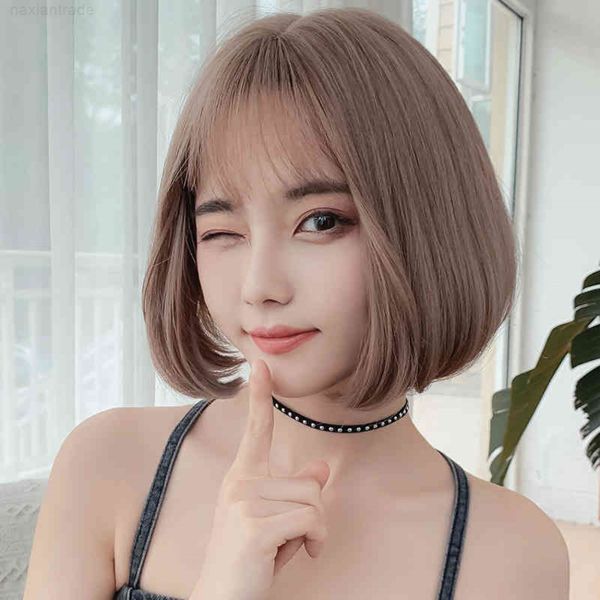 japan and south korea new wig female bobhead air bangs wig natural trim short hair set ffy inside roll, Black
japan and south korea new wig female bobhead air bangs wig natural trim short hair set ffy inside roll, Black
