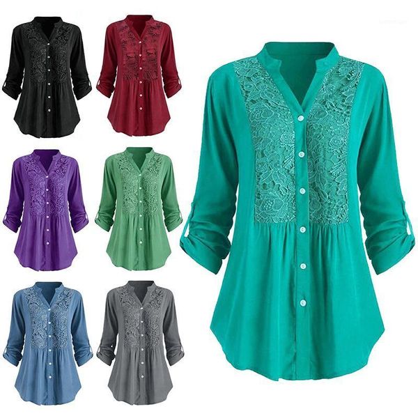 women's blouses & shirts 5xl women blouse summer autumn button lace v neck long sleeve shirt solid color casual loose fashion plus siz, White
women's blouses & shirts 5xl women blouse summer autumn button lace v neck long sleeve shirt solid color casual loose fashion plus siz, White