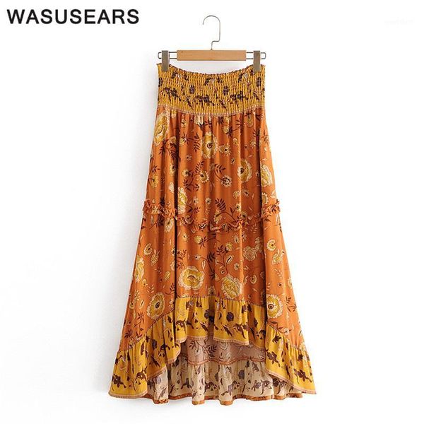high waisted skirt long elastic waist skirt women floral midi female vintage bohemian asymmetrical skirts beach wear1, Black
high waisted skirt long elastic waist skirt women floral midi female vintage bohemian asymmetrical skirts beach wear1, Black