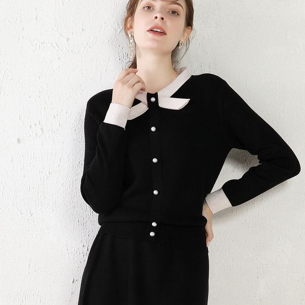 autumn winter 2019 new women's autumn clothes women's dress knitted royal sister fashion black two-piece suit dress for younger ag, Gray
autumn winter 2019 new women's autumn clothes women's dress knitted royal sister fashion black two-piece suit dress for younger ag, Gray