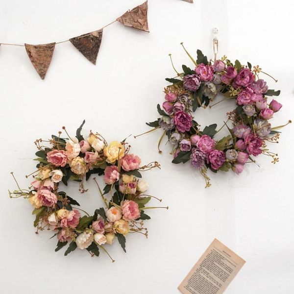 decorative flowers & wreaths artificial peony fake flower wreath garland wedding party hanging wall decor home decoration accessories drop
decorative flowers & wreaths artificial peony fake flower wreath garland wedding party hanging wall decor home decoration accessories drop