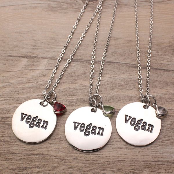 vegan letter charms for necklaces women men vegetarian stainless steel chain triangle crystal pendant sweater necklace, Silver
vegan letter charms for necklaces women men vegetarian stainless steel chain triangle crystal pendant sweater necklace, Silver