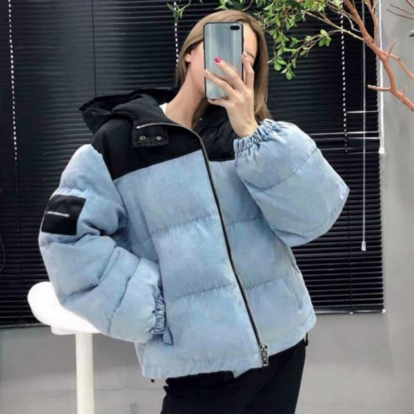 new winter fashion versatile hooded blue denim color matching short cotton padded clothes loose thick cotton padded coat a2, Black
new winter fashion versatile hooded blue denim color matching short cotton padded clothes loose thick cotton padded coat a2, Black