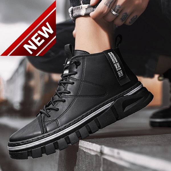 autumn and winter 2021 new shoes trend high martin black military boots korean casual men's
autumn and winter 2021 new shoes trend high martin black military boots korean casual men's