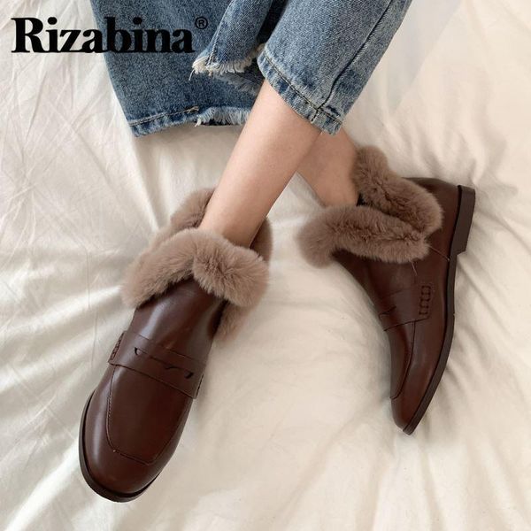 rizabina real leather women ankle boots plush flats slip on shoes round toe short warm winter boots party footwear size 33-401, Black
rizabina real leather women ankle boots plush flats slip on shoes round toe short warm winter boots party footwear size 33-401, Black