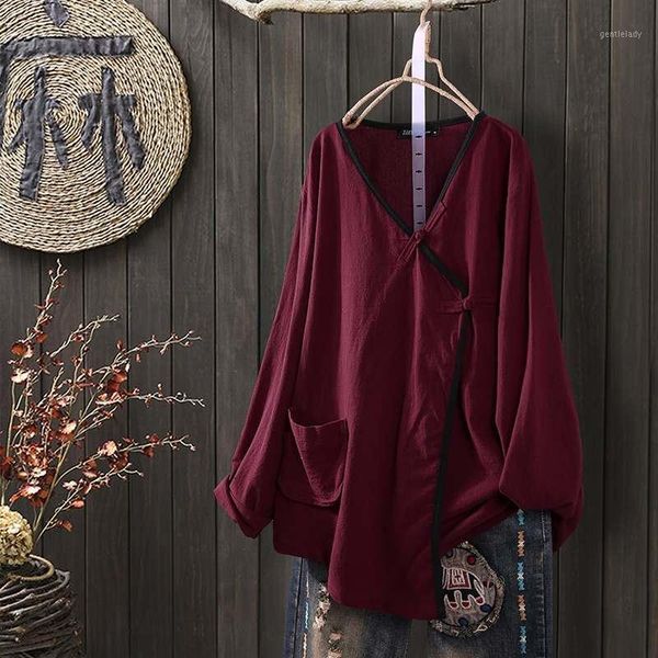 women's blouses & shirts women's cotton blouse 2021 zanzea kaftan asymmetrical casual long sleeve female v neck button blusas plu, White
women's blouses & shirts women's cotton blouse 2021 zanzea kaftan asymmetrical casual long sleeve female v neck button blusas plu, White