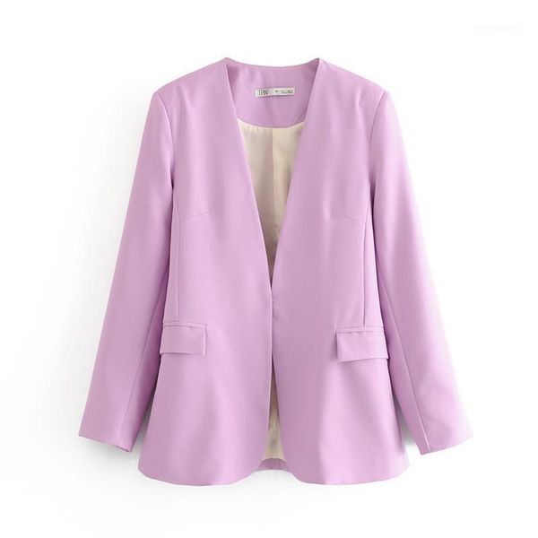 women fashion office wear v neck blazer coat vintage long sleeve back vents pockets female outerwear chic 1, White;black
women fashion office wear v neck blazer coat vintage long sleeve back vents pockets female outerwear chic 1, White;black