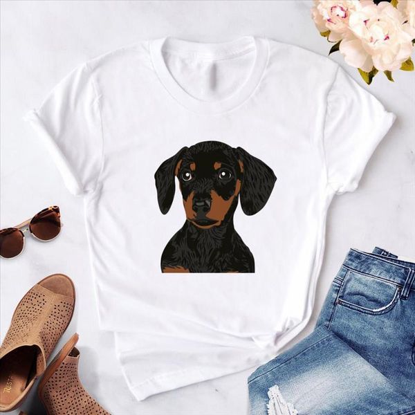 dachshund kawaii streetwear tees women t shirt summer fashion dog graphic t shirts female harajuku short sleeve shirt hipster, White
dachshund kawaii streetwear tees women t shirt summer fashion dog graphic t shirts female harajuku short sleeve shirt hipster, White