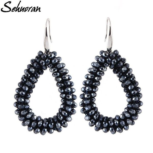sehuoran dangle earrings for woman crystal faceted beads handmade big earring long pendants jewelry brincos, Silver
sehuoran dangle earrings for woman crystal faceted beads handmade big earring long pendants jewelry brincos, Silver