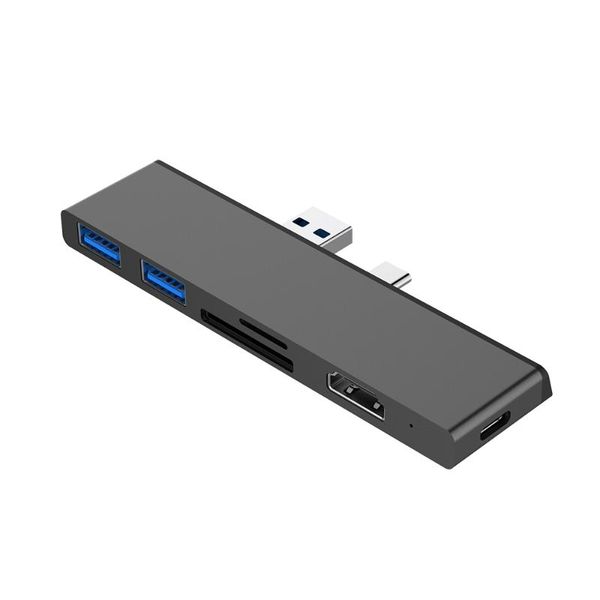 6 in1 usb 3.0 type-c hub usb 3.0x2 + sd + micro sd + hd + type-c конвертер адаптер card reader подходит для surface pro 7 black silver
6 in1 usb 3.0 type-c hub usb 3.0x2 + sd + micro sd + hd + type-c конвертер адаптер card reader подходит для surface pro 7 black silver