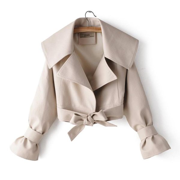 women's leather & faux 2021 autumn soft black short jacket turndown collar coat women bow belt casual red motorcycle outwear 036
women's leather & faux 2021 autumn soft black short jacket turndown collar coat women bow belt casual red motorcycle outwear 036